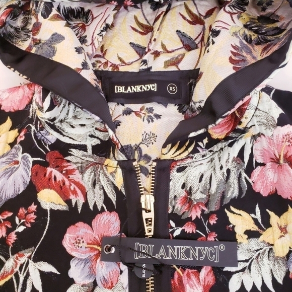 NWT Blank NYC Floral Embroidery Boho Summer Dreaming Jacket - Picture 9 of 11